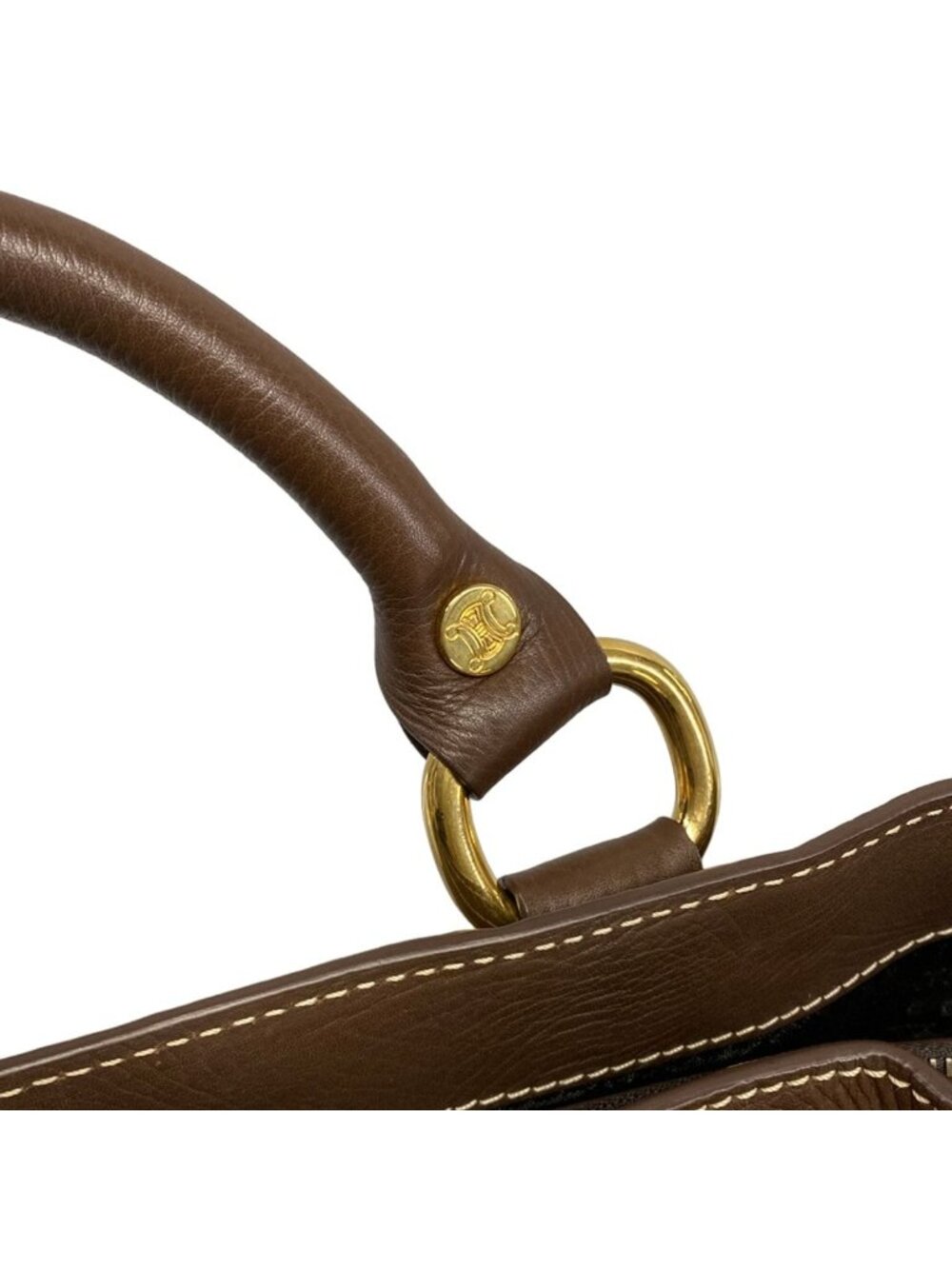 Celine Tote Boogie Dark Brown Leather - Picture 10 of 15